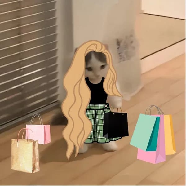 cute girly shopping