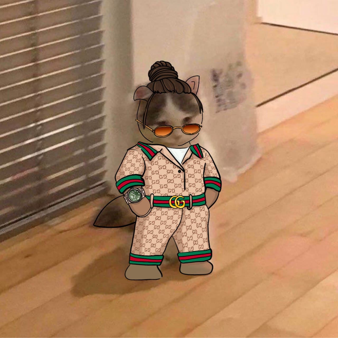 gucci sunglasses drip watch