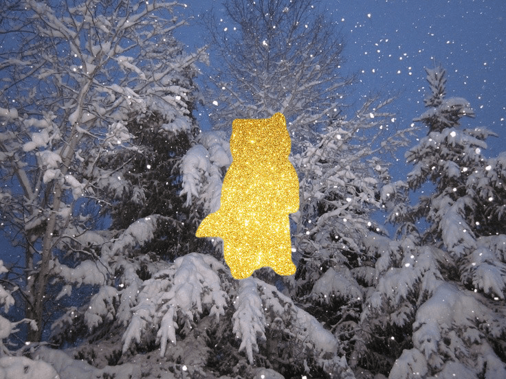 aesthetic winter gold