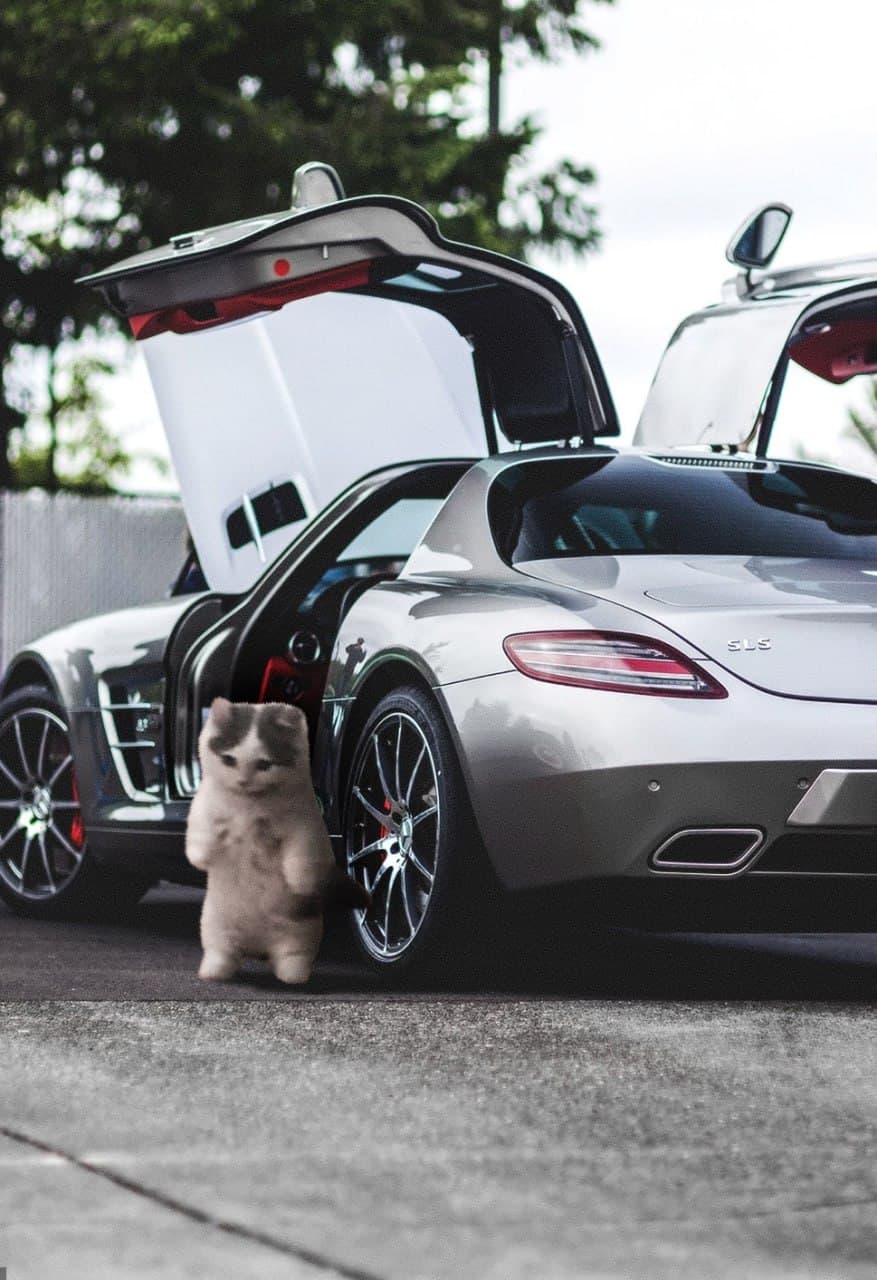 aesthetic car sls amg mercedesbenz
