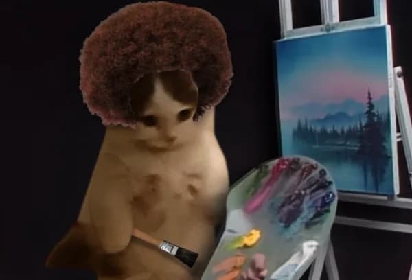 celeb art bob ross