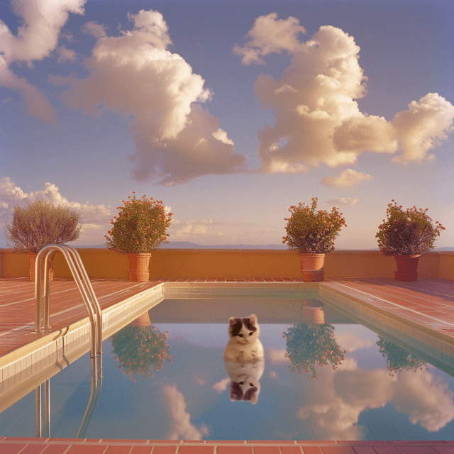 destination summer pool vibe chill