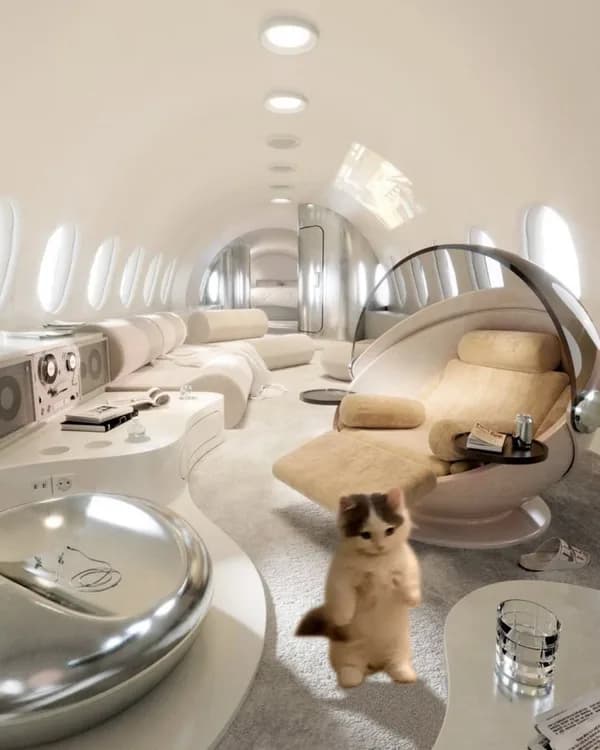 flight airplane private fancy luxury