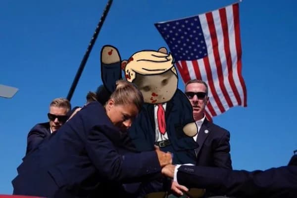 trump assasin assasination usa flag