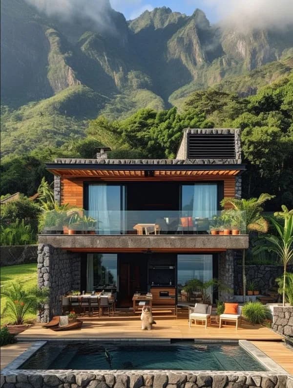 house mansion pool