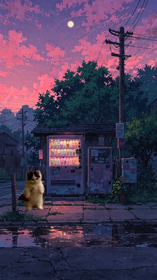japan night mood scenic