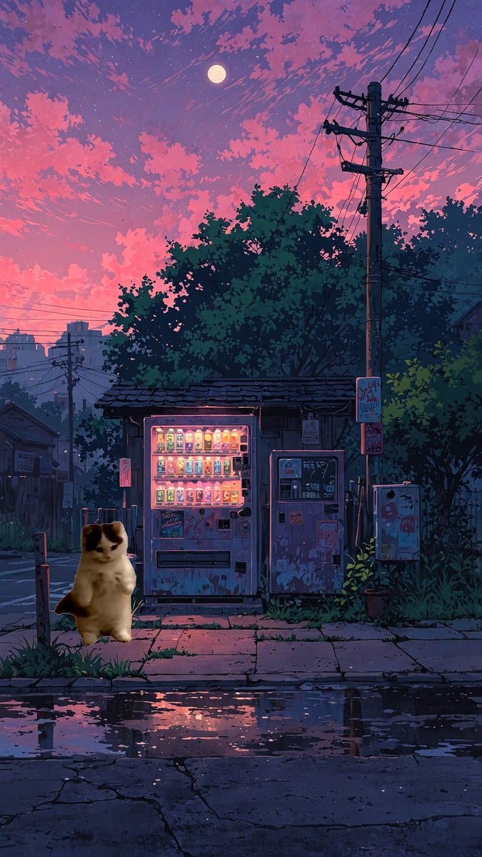 japan night mood scenic