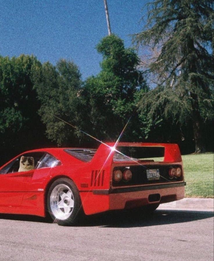 car red ferrari
