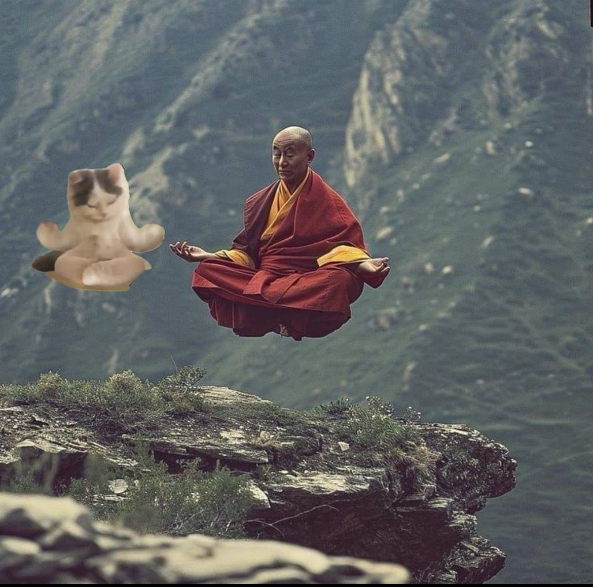 monk meditation manifest pray vibe mood wagmichi