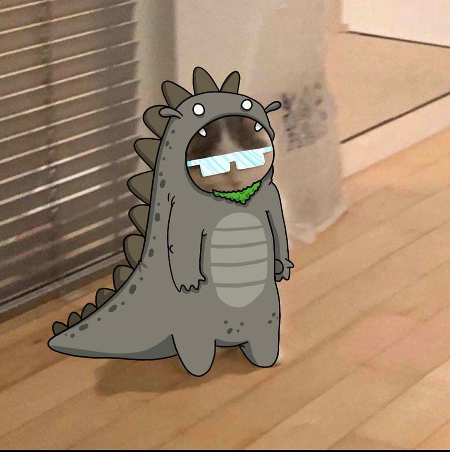 green dinosaur sunglasses