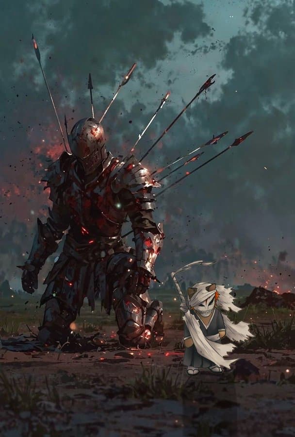 knight warrior arrow battle fight