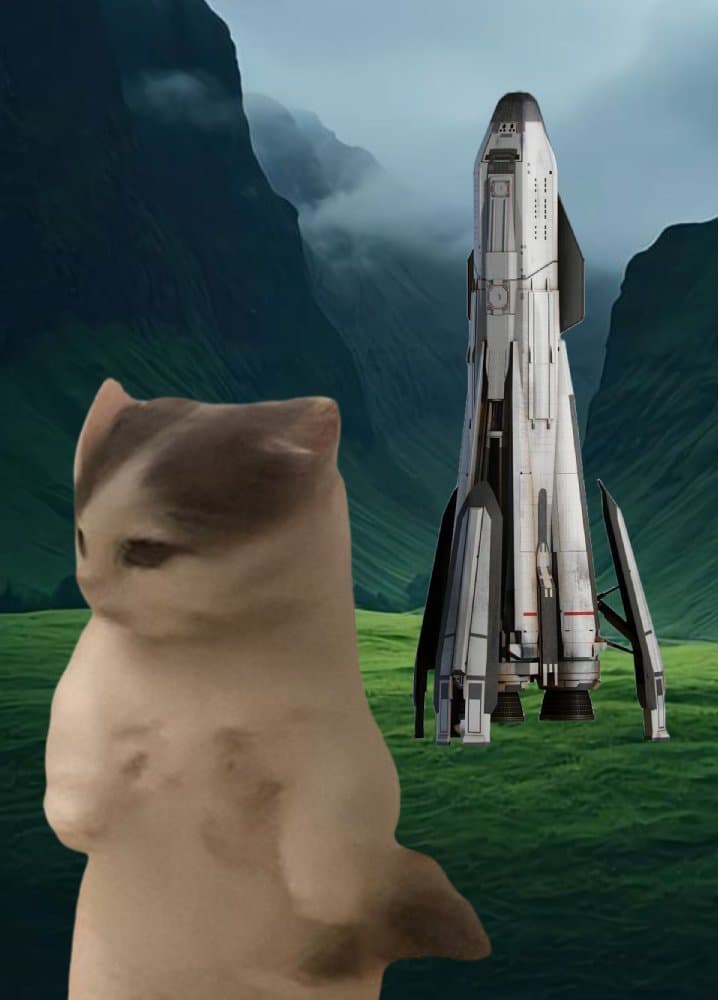 rocket ship  look face