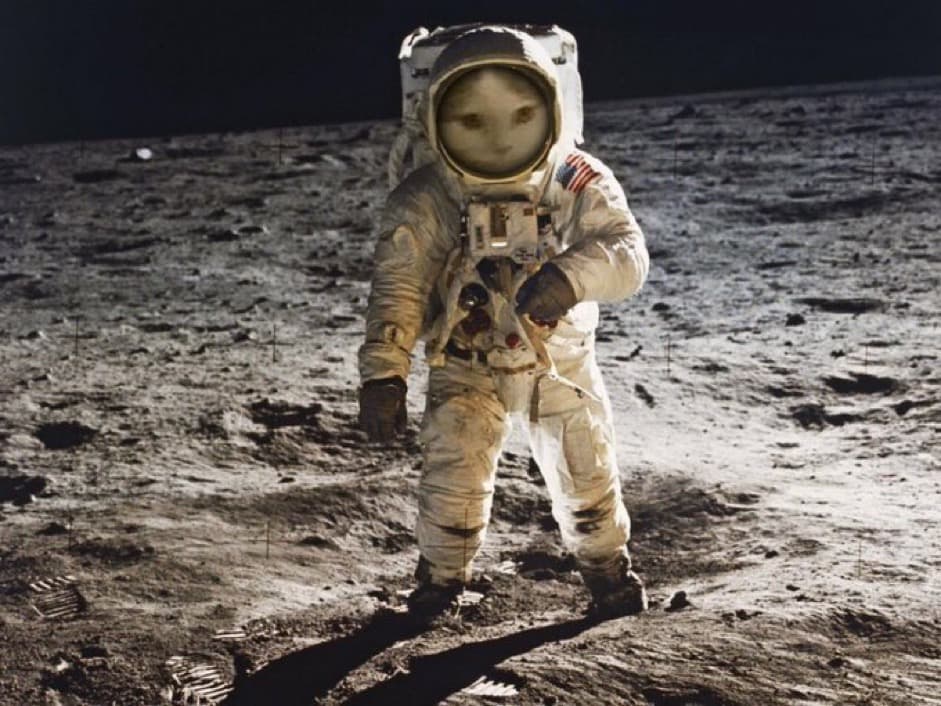 moon space funny cute