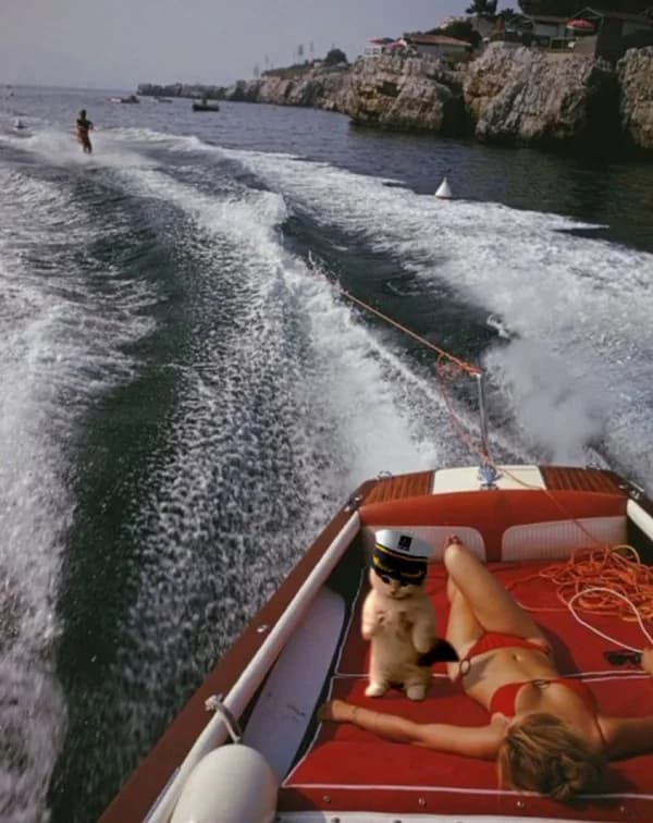 yatch boat girl nsfw fancy luxury ship