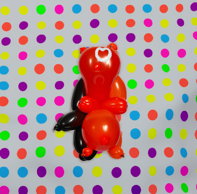 abstract red polkadots