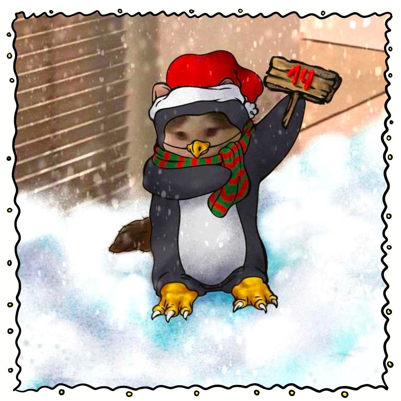 christmas advent xmas penguin