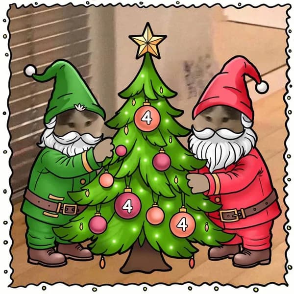 christmas advent xmas santa tree