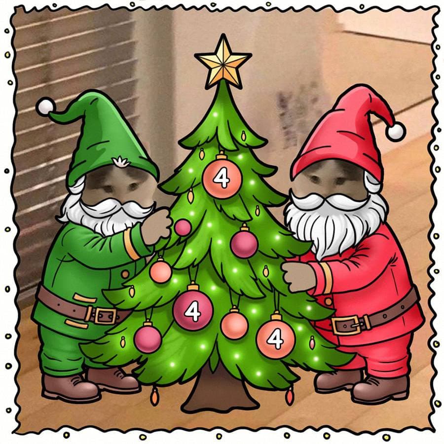 christmas advent xmas santa tree