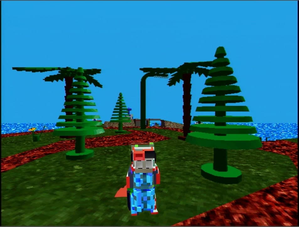 digital trees outdoors