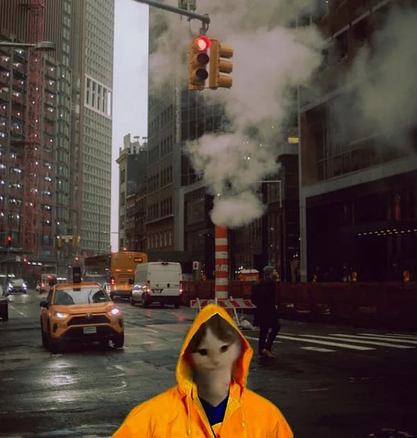 rainy outdoors street car