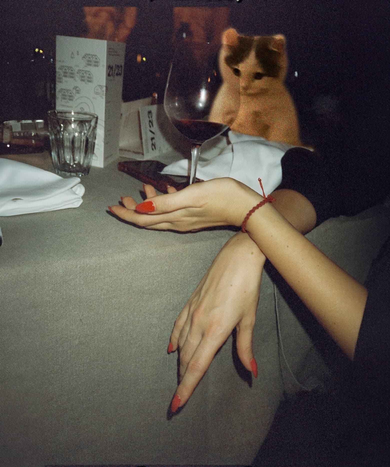 wine girl drink hand