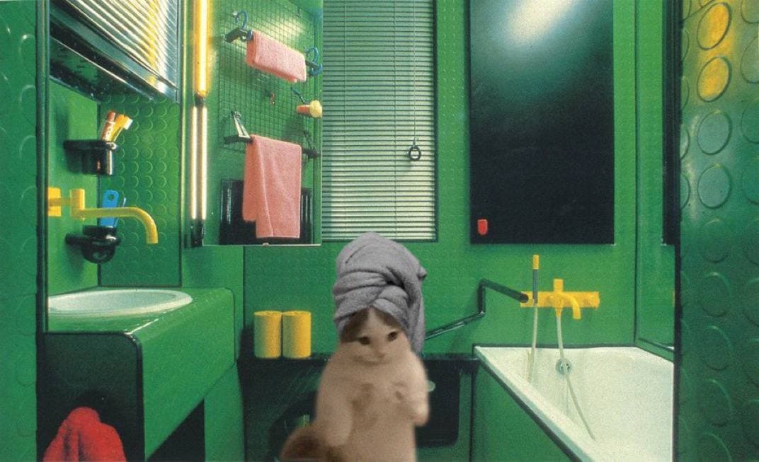 towel hair bathroom girly