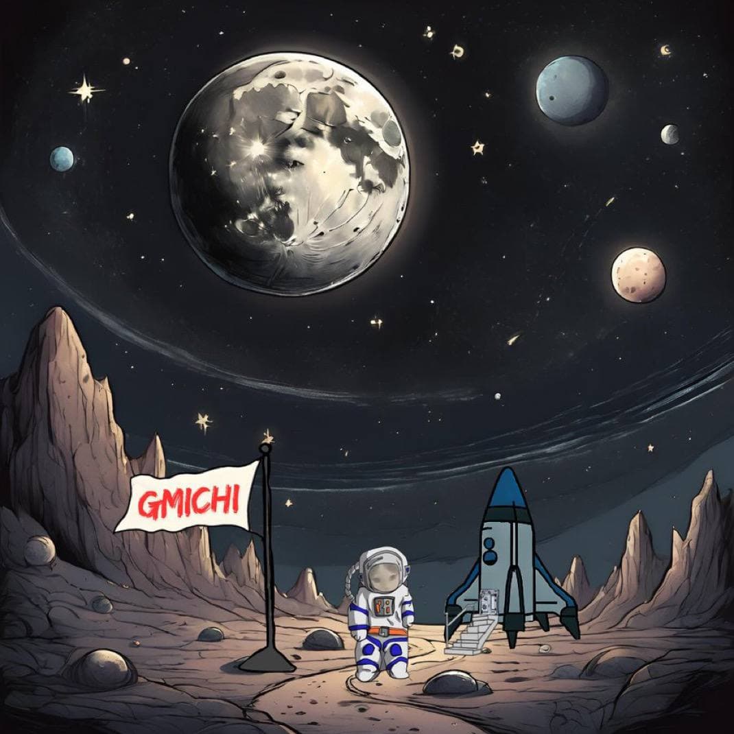 moon gmichi astronaut space