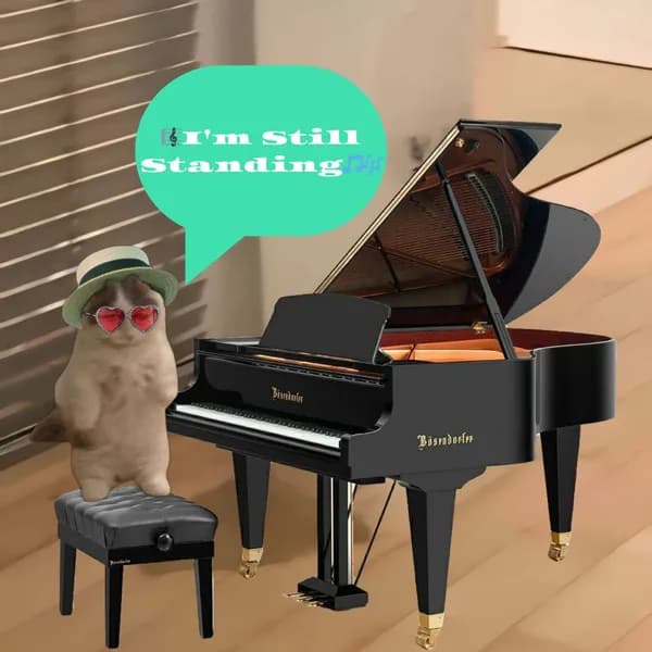 standing piano