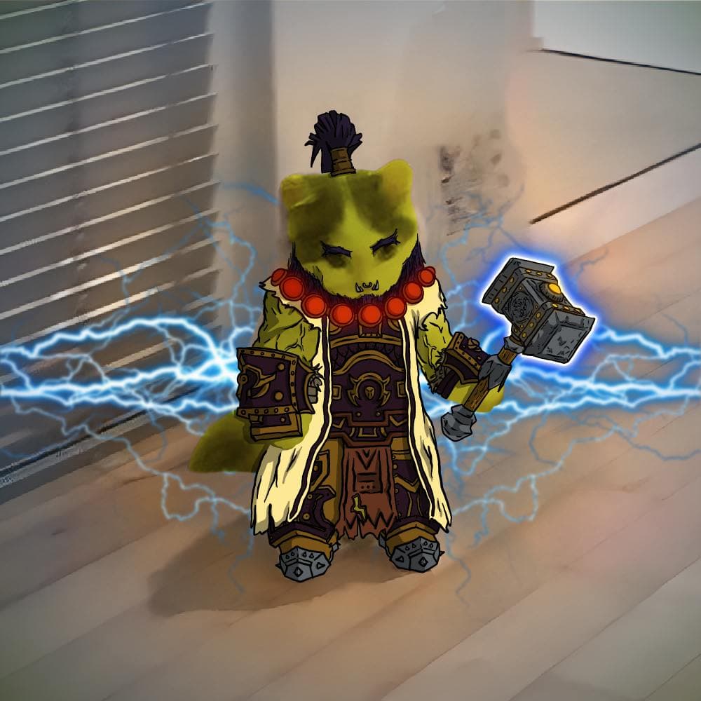 wow world of warcraft orc hammer thrall