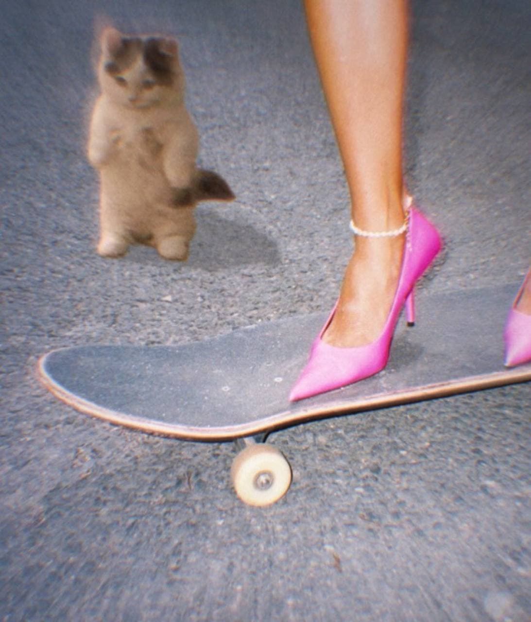 girly skateboard heels legs