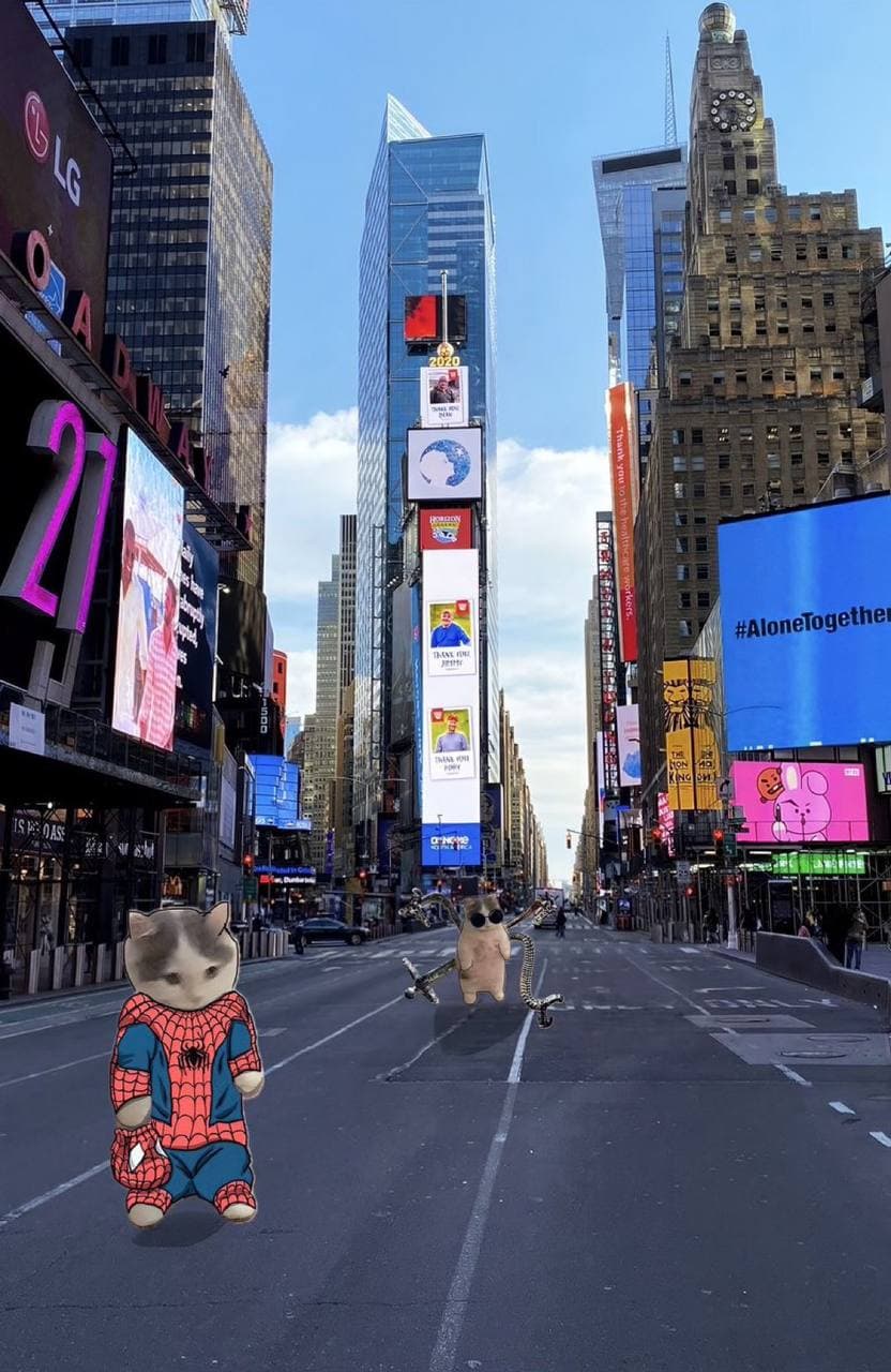 spiderman newyork timessquare ny