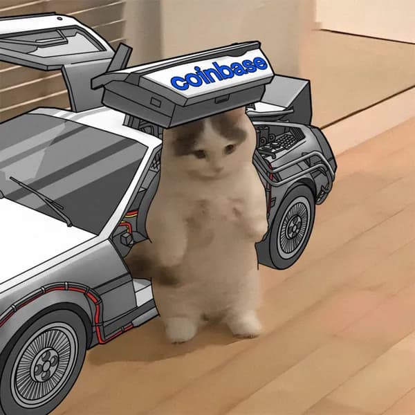 coinbase exchanges car backtothefuture delorean