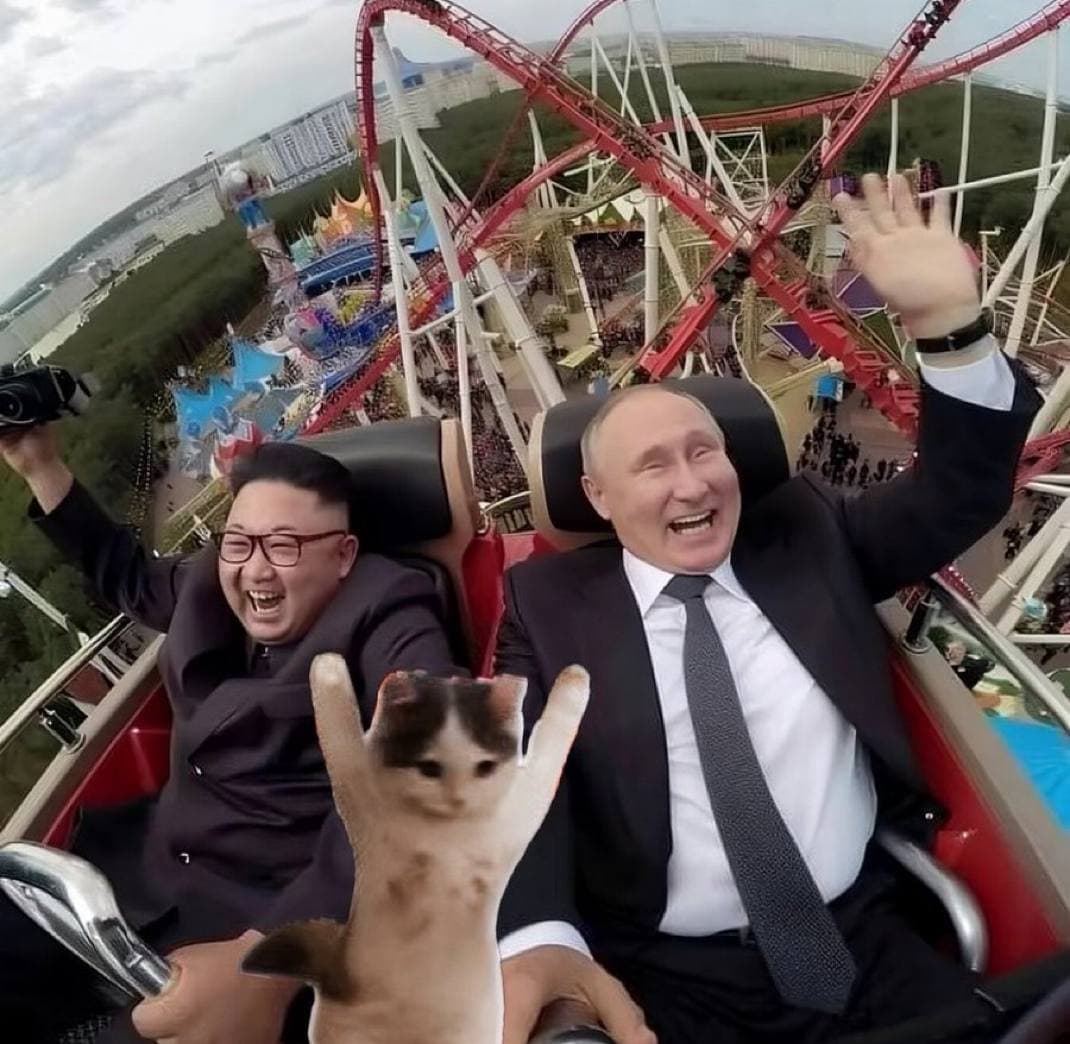 kimjungun vladimirputin rollercoaster funny