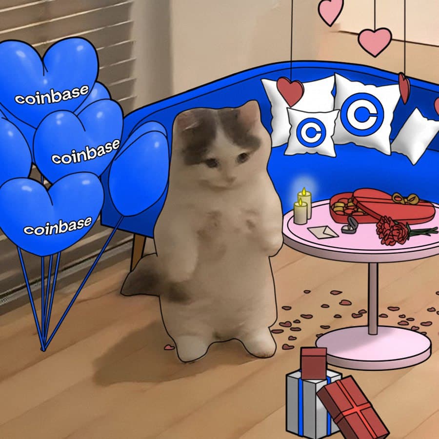 coinbase exchanges heart love sofa