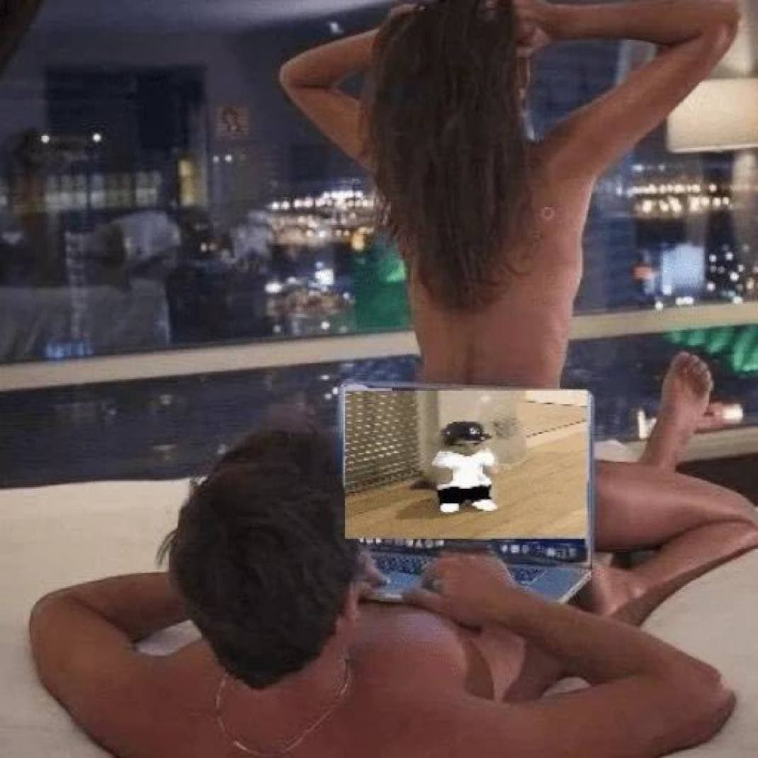 gyatt sex cowgirl nsfw brunette funny michi chart laptop computer