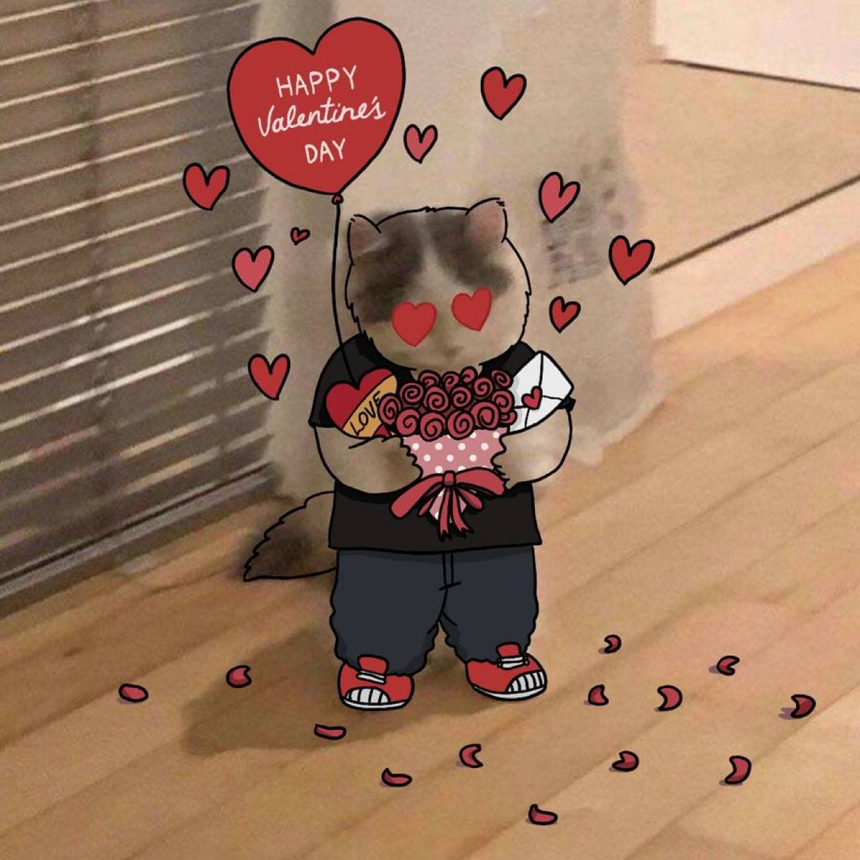 valentines love balloon heart