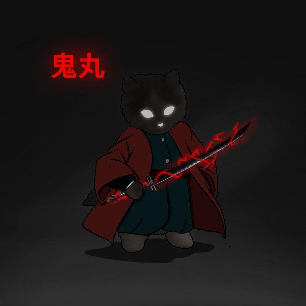 warrior ninja sword darkmode