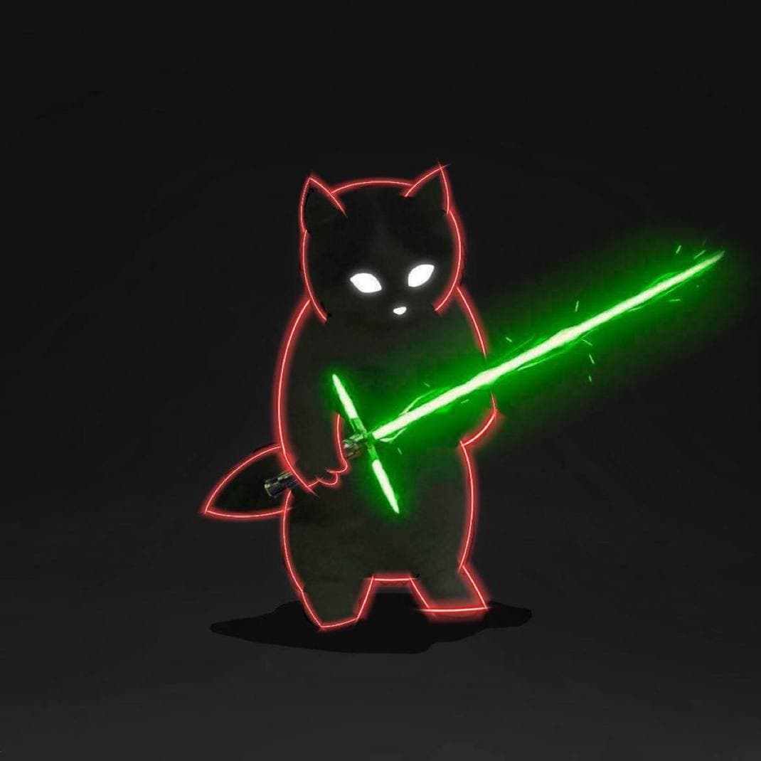 darkmode lightsabre jedi starwars