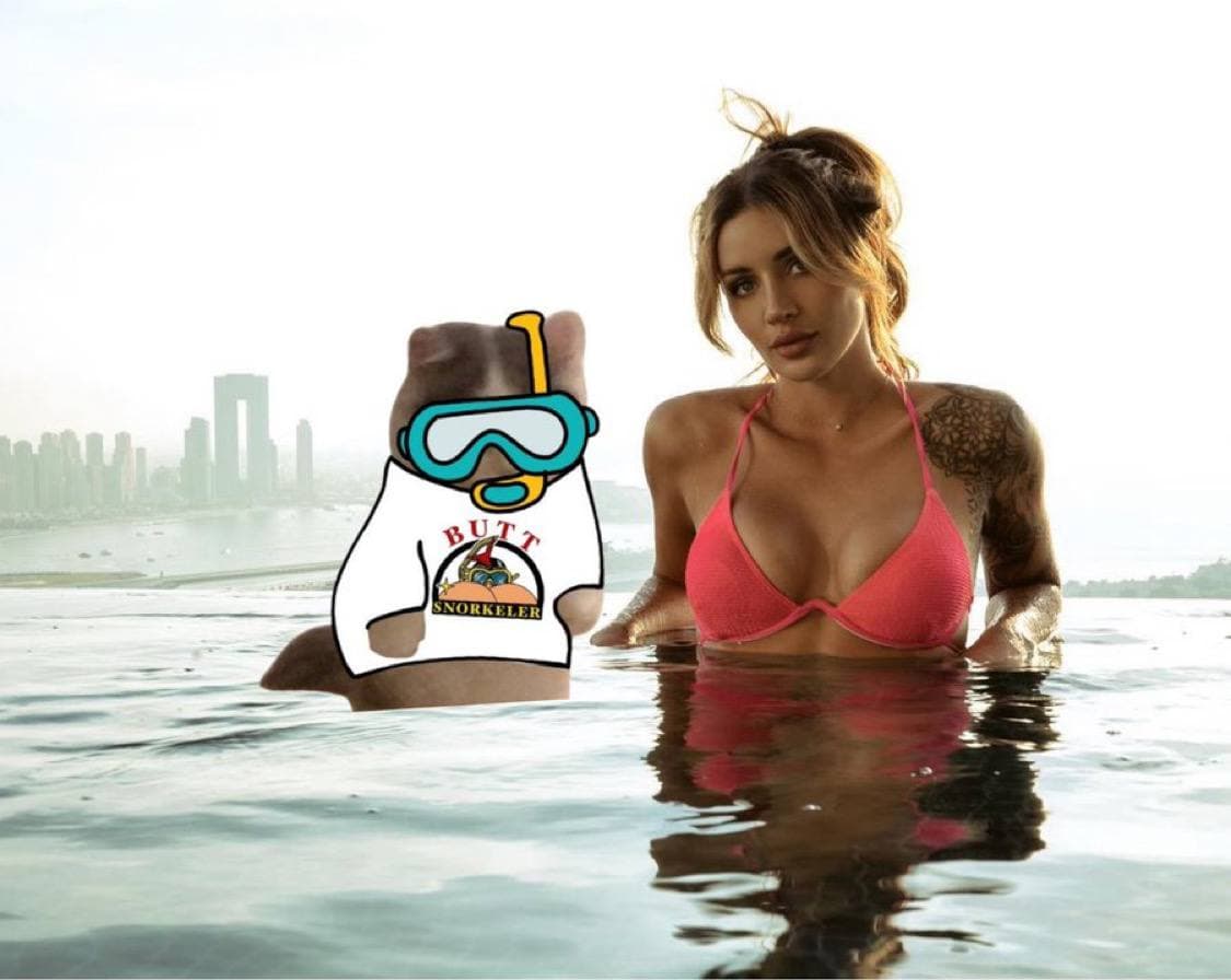 girl pool boobs van00sa kol influencer tits