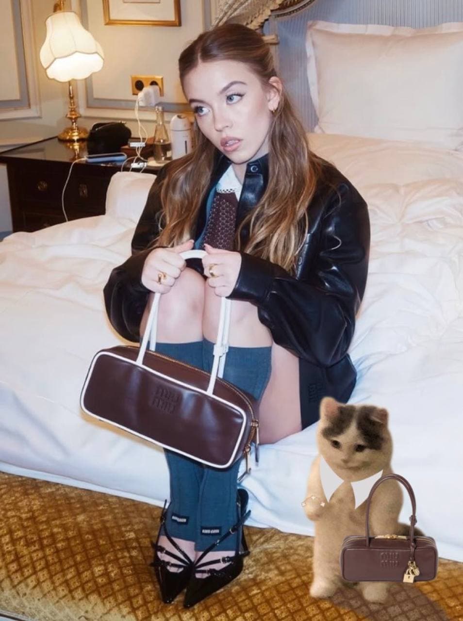 sydneysweeney bed blonde