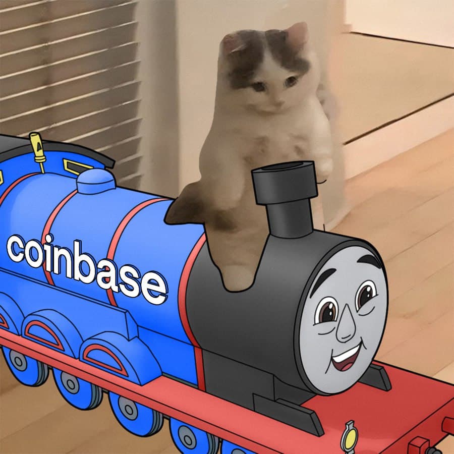 coinbase exchanges thomas train engine