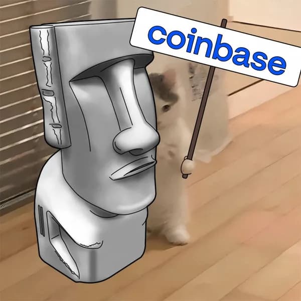 coinbase exchanges stone statue