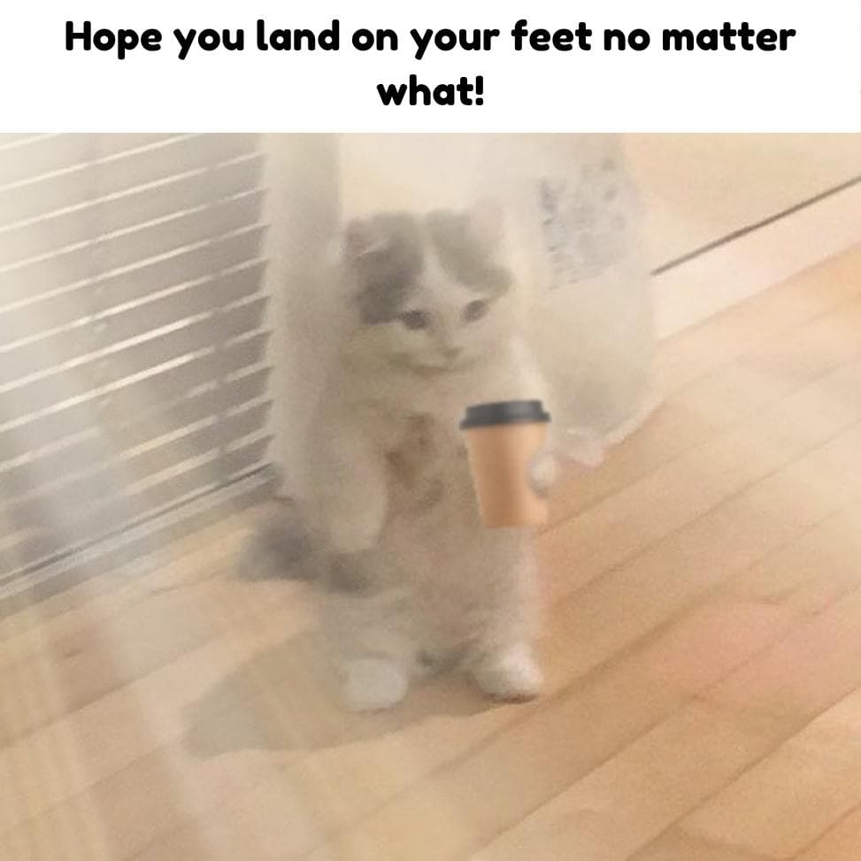land feet coffee gmichi meme