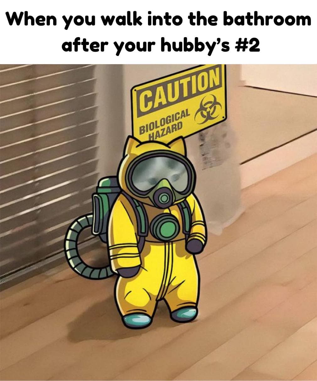 shit poop smells bathroom hubby funny meme