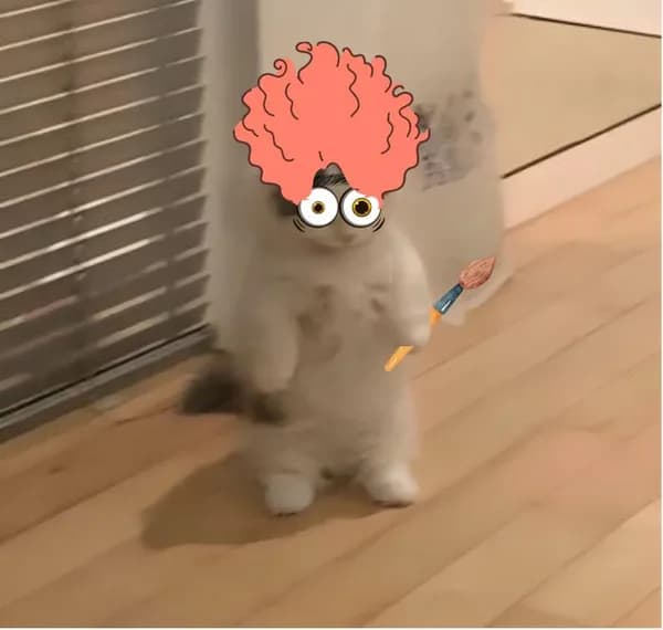 eyes painter brush