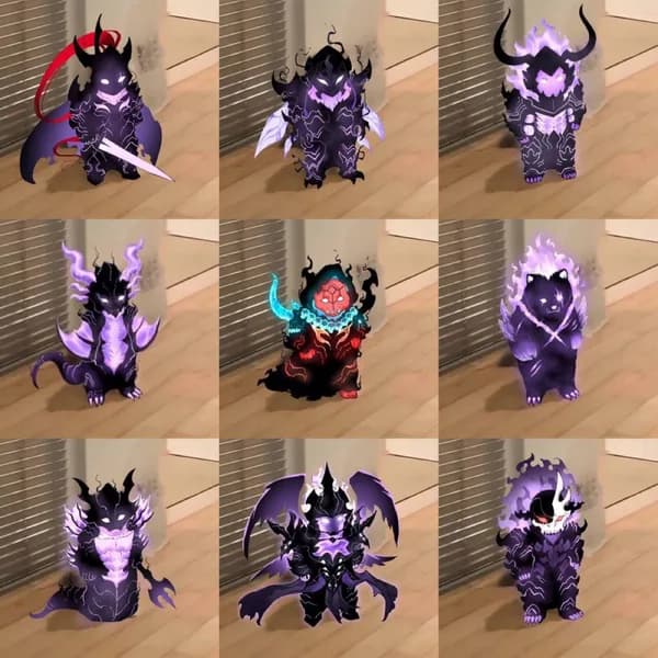 sololeveling anime collage shadows