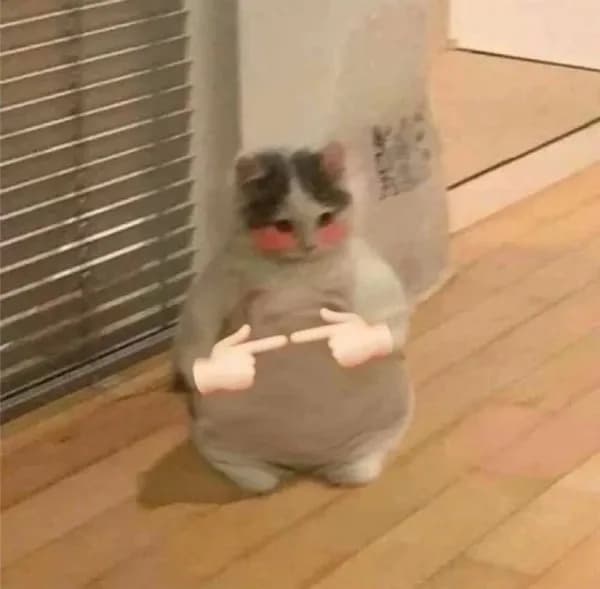 fingers embarassed cute fat