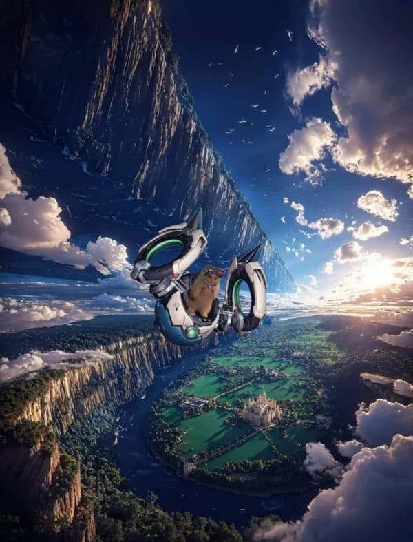 aesthetic space ship fly sky cloud