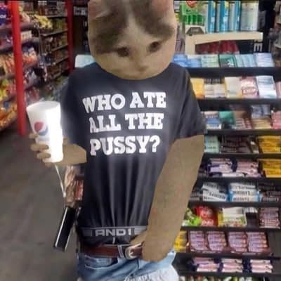 pussy funny ate eat pepsi