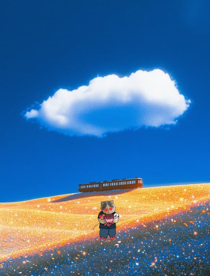 love outdoors train grass